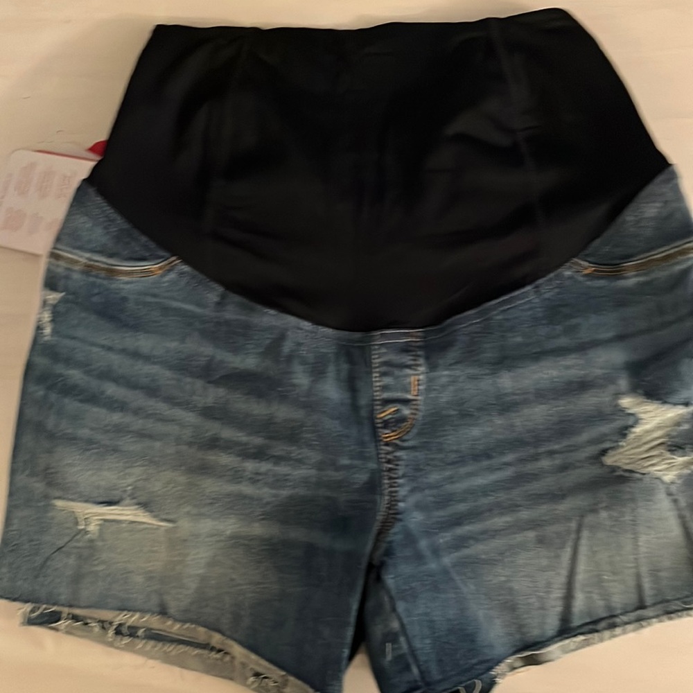 Brand new maternity cut off jean shorts